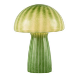 Happy Homewares 1970S Italian Design Translucent Jade Green Glass Mushroom Table Lamp - thumbnail 2