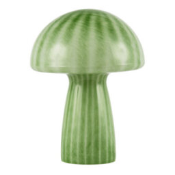 Happy Homewares 1970S Italian Design Translucent Jade Green Glass Mushroom Table Lamp