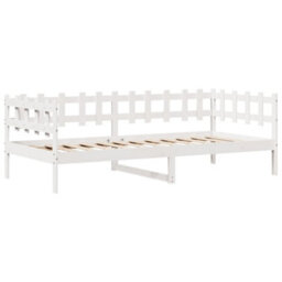 Berkfield Daybed With Drawers Without Mattress White 80X200 Cm Solid Wood - thumbnail 5