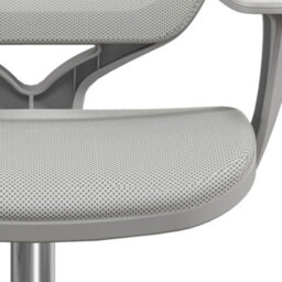 Vinsetto Office Chair, 360 Degree Swivel Desk Chair With Wheels, Grey - thumbnail 8