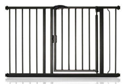 Bettacare Auto Close Pet Gate, 118.2Cm - 125.2Cm, Matt Black, Pressure Fit Stair Gate For Dog & Puppy - thumbnail 1