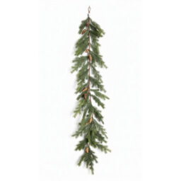 Shatchi 180Cm Fir Garland Pe Realistic Pine Cone Greenery Holiday Christmas Decoration For Doors, Mantels & Stairways - thumbnail 2