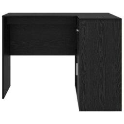 Berkfield Corner Desk Black Oak 102X88X75 Cm Engineered Wood - thumbnail 7