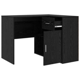 Berkfield Corner Desk Black Oak 102X88X75 Cm Engineered Wood - thumbnail 6
