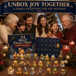 3D Yellow Duck Advent Calendar 24-Day Christmas Countdown Mini Figures Xmas Gift - thumbnail 2