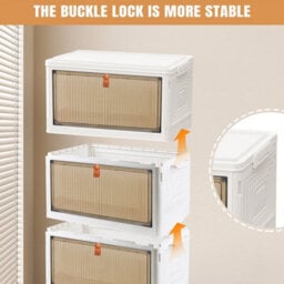 3 Tier Plastic Storage Drawer Tower On Wheels Stationery Organizer - thumbnail 5
