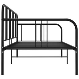 Vidaxl Sofa Bed Frame Without Mattress Black Metal 90X200 Cm - thumbnail 4