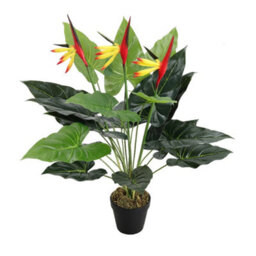 Living And Home Artificial Plant House Plant Indoor Plant Bird Of Paradise Tree In Black Pot 75 Cm - thumbnail 3