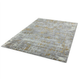 Abstract Yellow Easy To Clean Modern Jute Backing Rug For Living Room Bedroom And Dining Room-200Cm X 290Cm - thumbnail 2