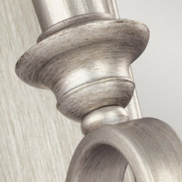 Luminosa Lighting Elstead Dewitt 1 Light Indoor Candle Wall Light Silver, E14 - thumbnail 5