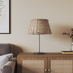 Vidaxl Lamp Shade Brown 50X30 Cm Wicker Lamp Shades - thumbnail 1
