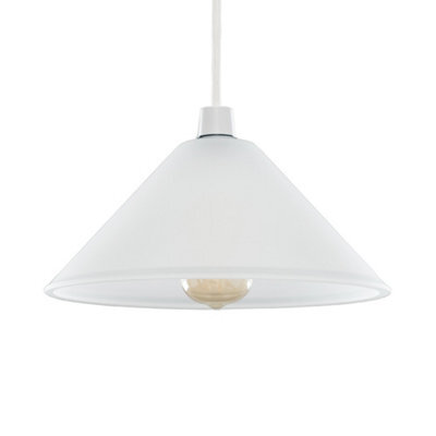 Valuelights Modern White Frosted Glass Ceiling Light Shade (D)30Cm - image 1