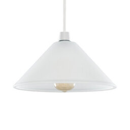 Valuelights Modern White Frosted Glass Ceiling Light Shade (D)30Cm