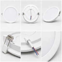 Led Recessed Ceiling Lights 24W 11.6 Inch Cool White 6400K Adjustable Flush Mount Panel Lamp Ultra Slim Spotlight - thumbnail 7