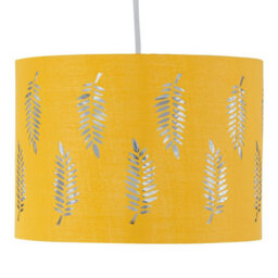 First Choice Lighting Fern Ochre Cut Out 25Cm Pendant Lightshade - thumbnail 2