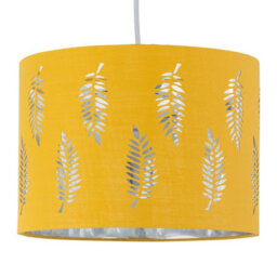 First Choice Lighting Fern Ochre Cut Out 25Cm Pendant Lightshade - thumbnail 1