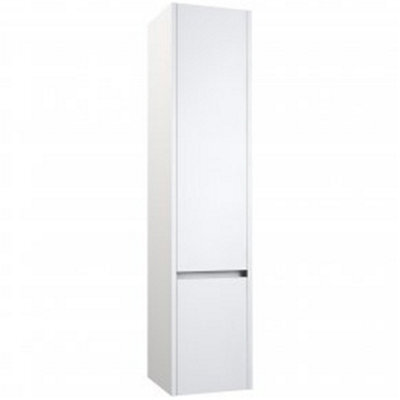 Clifton Bathroom Wall Mounted Tall Storage Unit 350mm Wide - White - (Urban) - Brassware Not Included - image 1