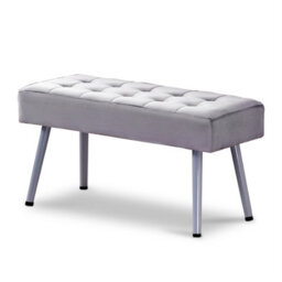 Kosy Koala Modern Dark Grey Dining Table Set With 2 Grey Velvet Chairs And 2 Grey Benches - thumbnail 5