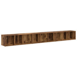 Berkfield Stylish Tv Cabinet 3 Pcs Old Wood Engineered Wood - thumbnail 1