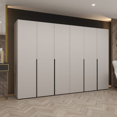 Arte Soothing Cashmere Hinged Door Wardrobe 300Cm - Calm Storage For Spacious Living - image 1
