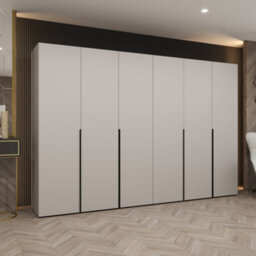 Arte Soothing Cashmere Hinged Door Wardrobe 300Cm - Calm Storage For Spacious Living - thumbnail 1