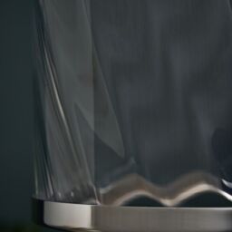 Inlight Velho Polished Clear Nickel Effect Ribbed Cylinder Lamp Shade (D)22.3Cm - thumbnail 8