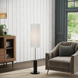 Darphe Modern Fabric Floor Lamp, Living Room Decorative Floor Lamp , E27 Lamp Base - thumbnail 6