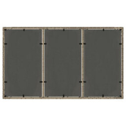 Berkfield Garden Table With Glass Top Grey 150X90X75 Cm Poly Rattan - thumbnail 7