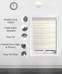 Lister Cartwright Day And Night/zebra Blinds, Premium Quality Double Roller, Vision Blinds(Linen, 150 X 165 Cm) - thumbnail 3