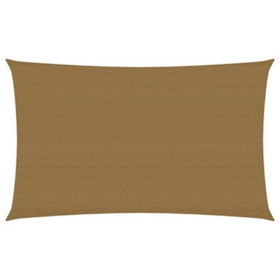 Berkfield Sunshade Sail 160 G/m2 Taupe 2X4.5 M Hdpe - image 1