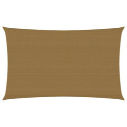 Berkfield Sunshade Sail 160 G/m2 Taupe 2X4.5 M Hdpe - thumbnail 1