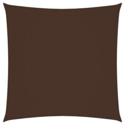 Berkfield Sunshade Sail Oxford Fabric Square 4X4 M Brown - thumbnail 1