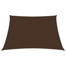 Berkfield Sunshade Sail Oxford Fabric Square 4X4 M Brown - thumbnail 2