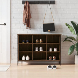 Berkfield Shoe Cabinet Brown Oak 100X35X70 Cm Engineered Wood