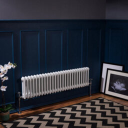 Planet Radiators Two Column 300 X 1190mm Cast Iron Style Radiator White