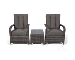 Giardino Arizona 2 Seat Garden Lounge Chair Set - Grey - thumbnail 8
