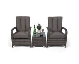 Giardino Arizona 2 Seat Garden Lounge Chair Set - Grey - thumbnail 6