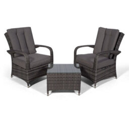 Giardino Arizona 2 Seat Garden Lounge Chair Set - Grey - thumbnail 7