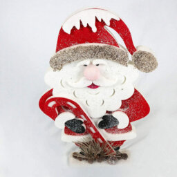 Shatchi Christmas Decoration 72Cm Red Santa Christmas Tabletop Figures Window Holiday Home Xmas Glitter Foam Showpiece Decorations - thumbnail 2