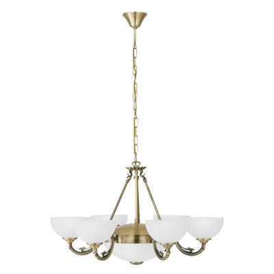 Elegant Bronzed Pendant Ceiling Light With Satin Glass Shade - image 1