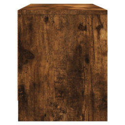 Berkfield Tv Cabinet Smoked Oak 102X30X37.5 Cm Engineered Wood - thumbnail 7