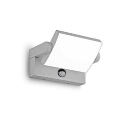 Ideal Lux Luminosa Swipe Pir Integrated Led Outdoor Down Wall Lamp Grey 2000Lm 3000K Ip54