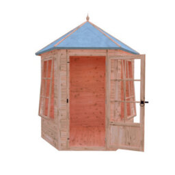 Shire Gazebo Summerhouse Shiplap Summerhouse Garden Sun Room Approx 6 X 6 Feet - thumbnail 8