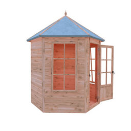 Shire Gazebo Summerhouse Shiplap Summerhouse Garden Sun Room Approx 6 X 6 Feet - thumbnail 7
