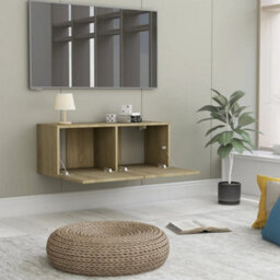 Vidaxl Tv Cabinet Sonoma Oak 80X30X30 Cm Engineered Wood - thumbnail 3