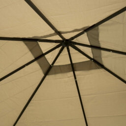 Garden Store Direct 3M X 3M Gazebo Marquee Heavy Duty Garden Tent Showerproof Full Side Curtains Ecru - thumbnail 5