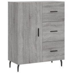 Berkfield Highboard Grey Sonoma 69.5X34X180 Cm Engineered Wood - thumbnail 7
