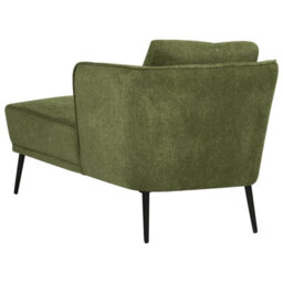 Beliani Left-Hand Chaise Longue Artheze Fabric Dark Green - thumbnail 5