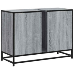 Walplus Bathroom Sink Cabinet Grey Sonoma 80X33X60 Cm Engineered Wood - thumbnail 8