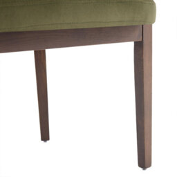 Lucent Light Grey Bouclé Dining Chair With Walnut Effect Ash Solid Wood Frame - thumbnail 7